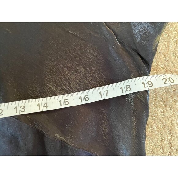 Coco + Juan Maxi Asymmetrical Black Navy Long Sleeve Dress - Picture 7 of 11